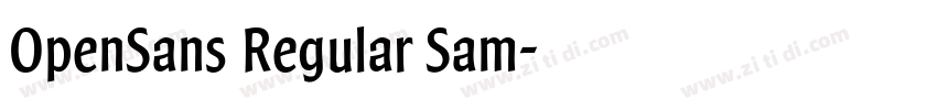 OpenSans Regular Sam字体转换 OpenSans Regular Sam字体转换